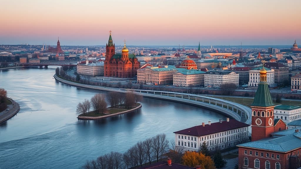 Omsk şehir manzarası - Rusya'da üniversite eğitimi